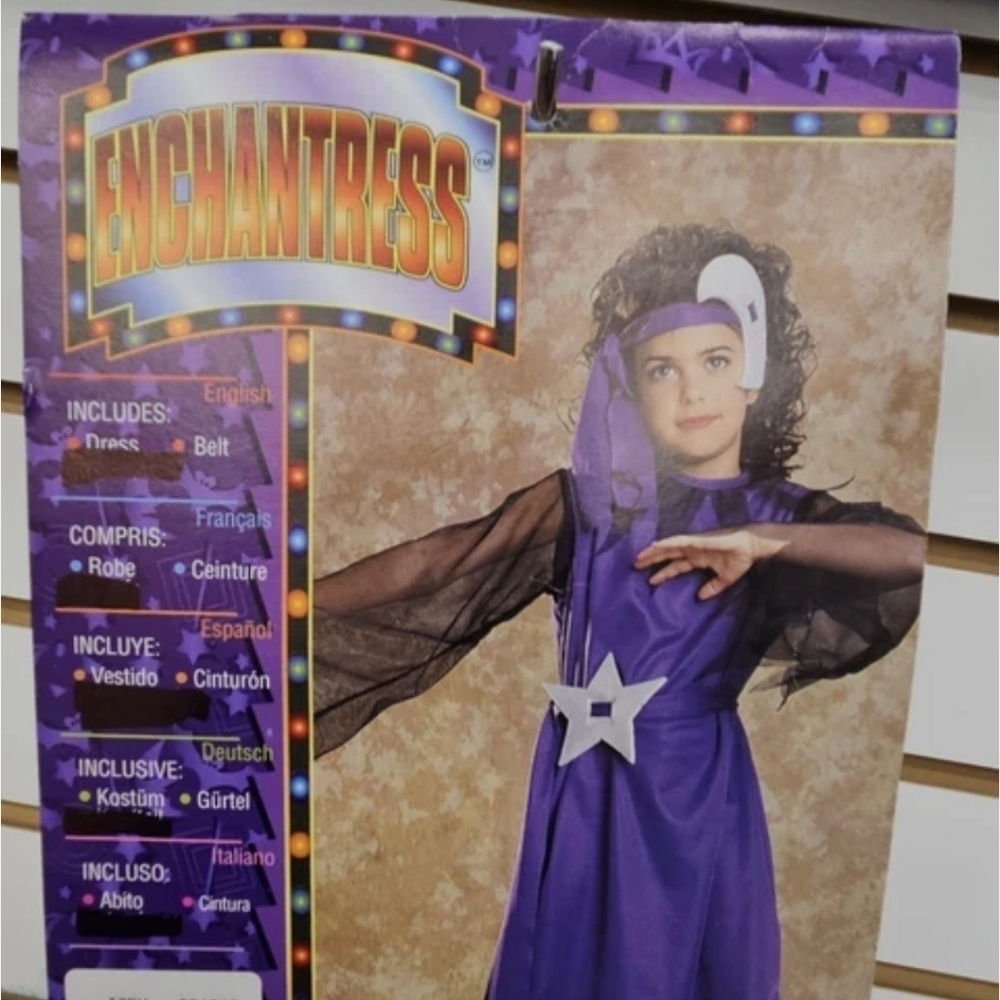 Purple Kids Enchantress Costume - Size 3-4 NWT